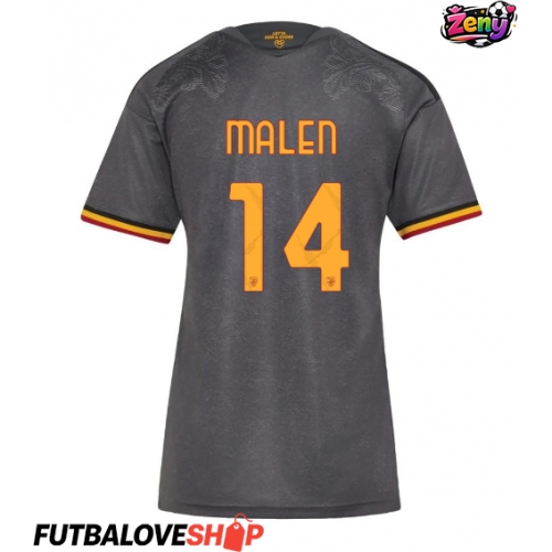 Dres AS Roma Donyell Malen #14 Tretina pre Ženy 2026-27 Krátky Rukáv